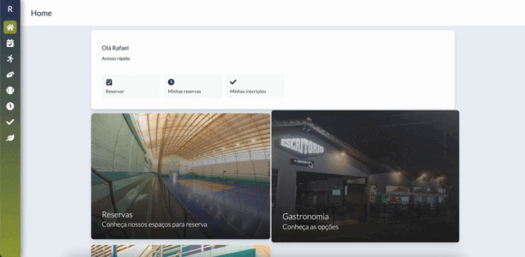 Preview do sistema de reservas